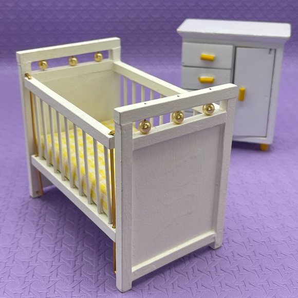 Vintage 90s mini collectables baby room miniature set/ lot - Picture 15 of 15